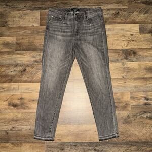 Lauren Ralph Lauren Jeans Size 8 Women Straight Black Dark Wash High Rise Denim